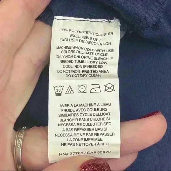 Callaway Polo Shirt XL Navy Blue Opti Dri Golf Performance “South Life” Sleeve - Picture 4 of 9